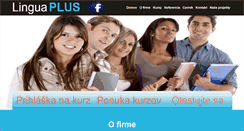 Desktop Screenshot of linguaplus.sk