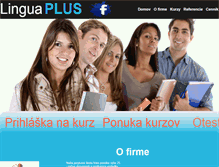 Tablet Screenshot of linguaplus.sk